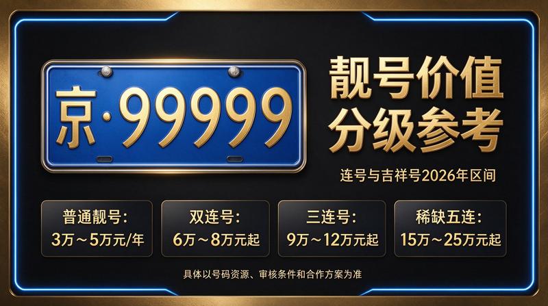 北京正规京牌租赁服务展示